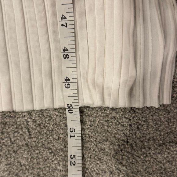MICHAEL COSTELLO X REVOLVE Gemma Midi Dress in White Ribbed Knit Size Medium EUC - Picture 4 of 10